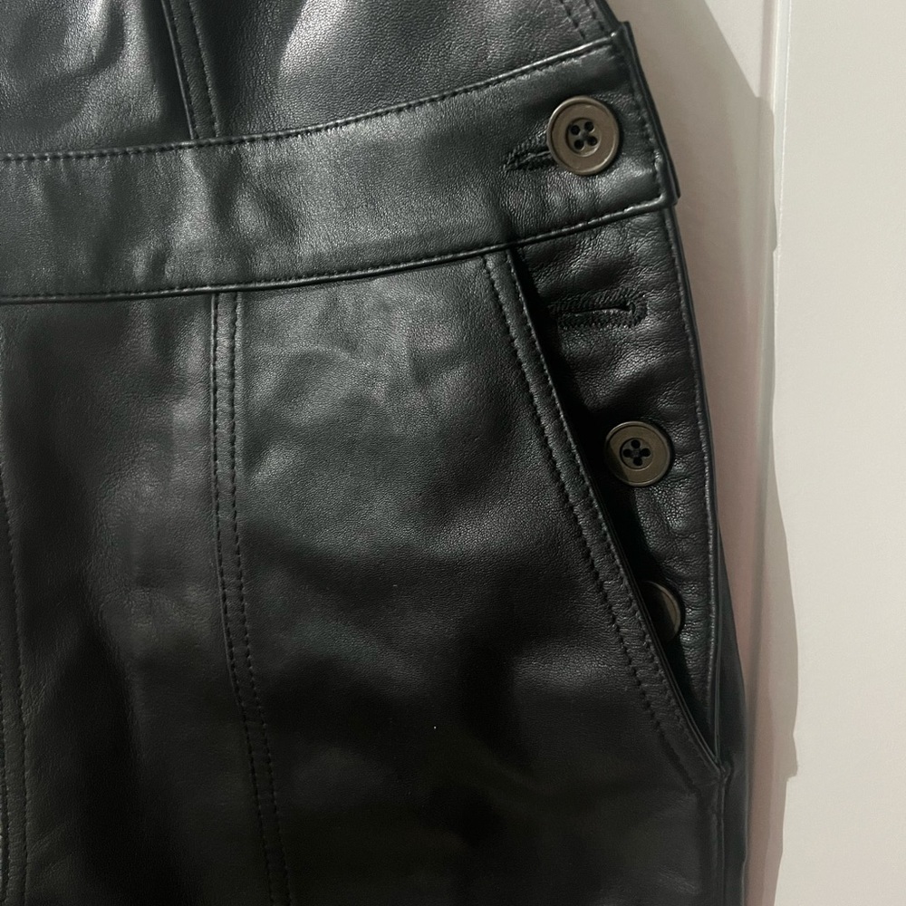Anthropology leather jumpsuit - Picture 8 of 9